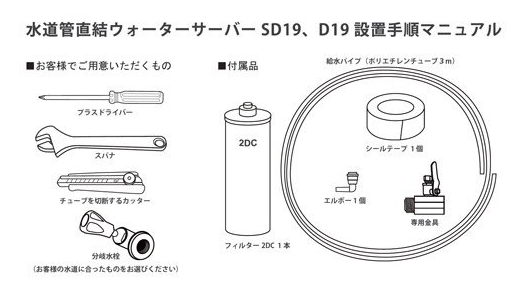 水道水直結型ウォーターサーバーマニュアル